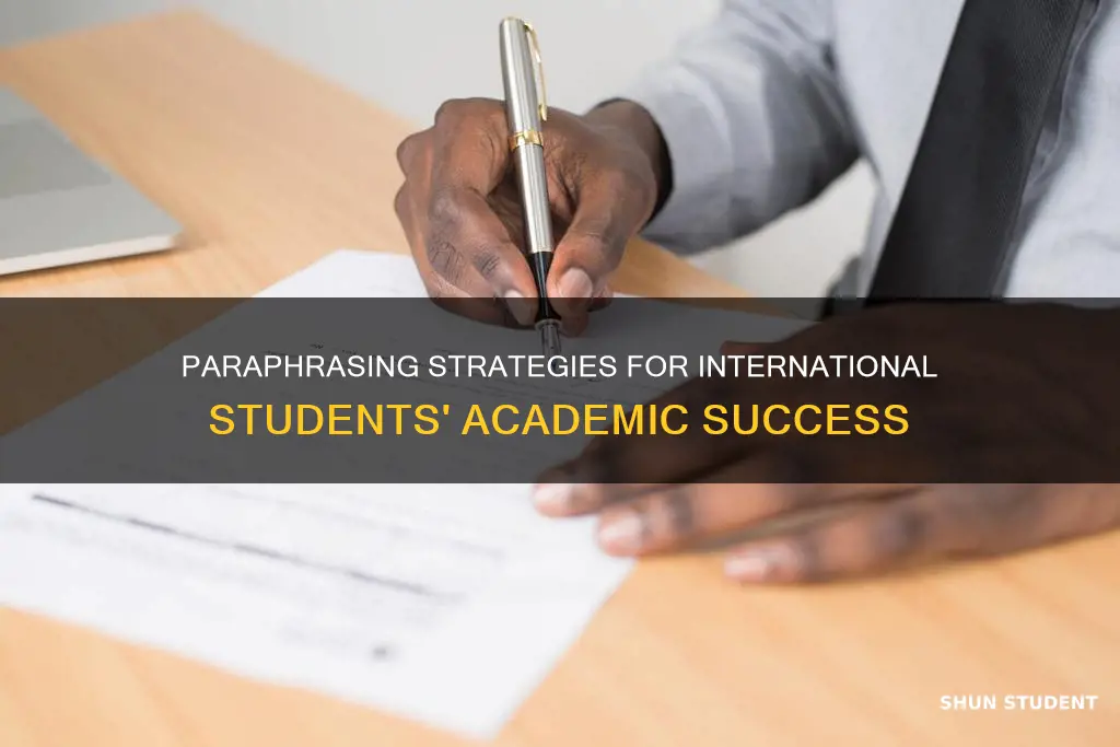 how to paraphrase a paper for international students