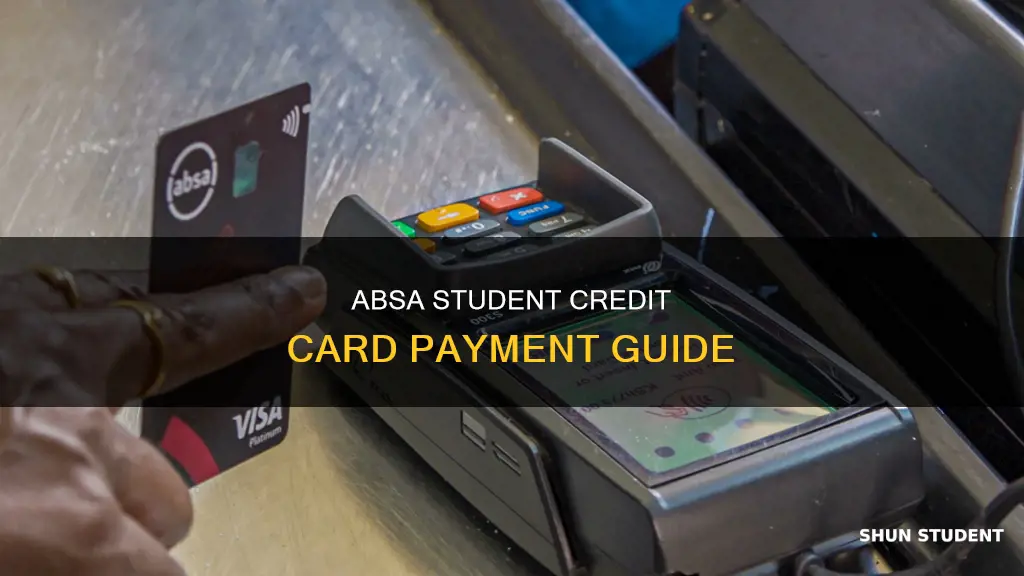 how to pay absa student credit card