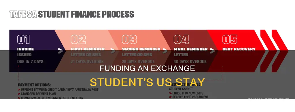 how to pay an internation exchange student in us