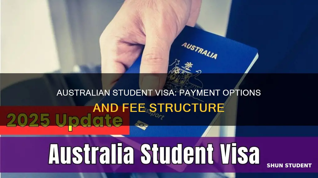how to pay australian student visa fee