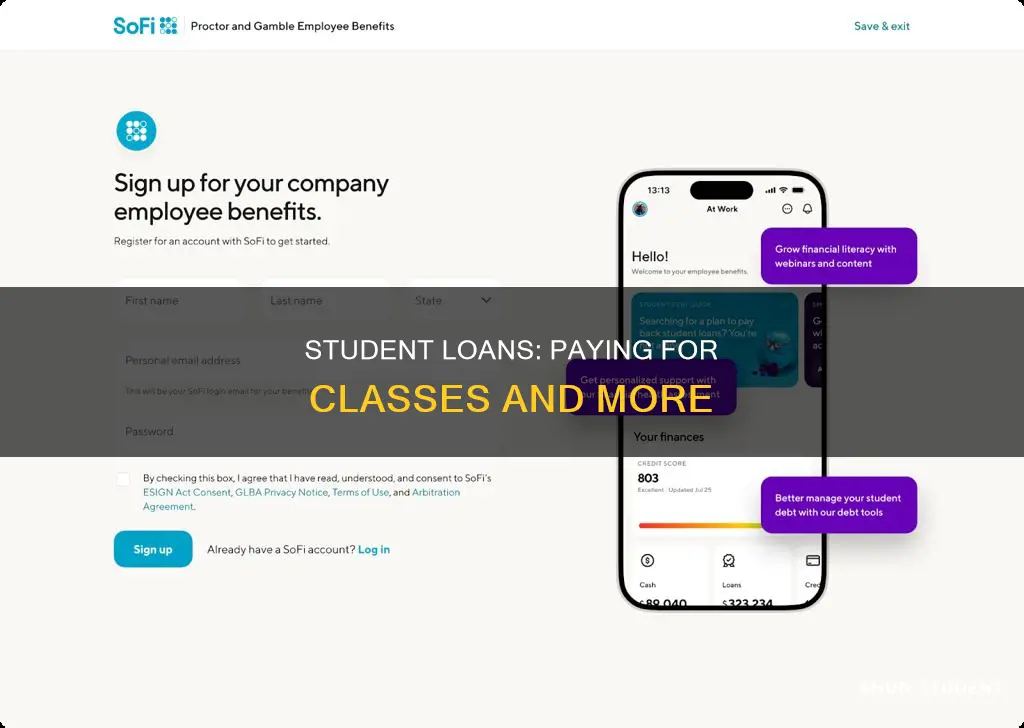 how to pay classes with student loan