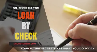 Paying Off Student Loans: Repay with a Check