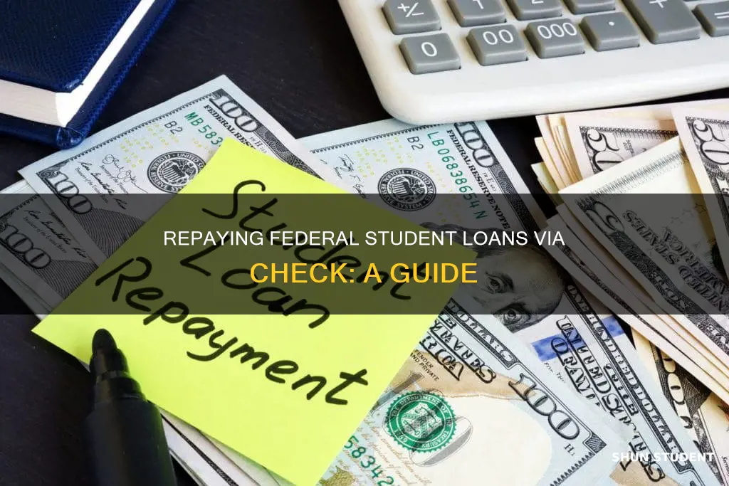 how to pay federal student loans with a check
