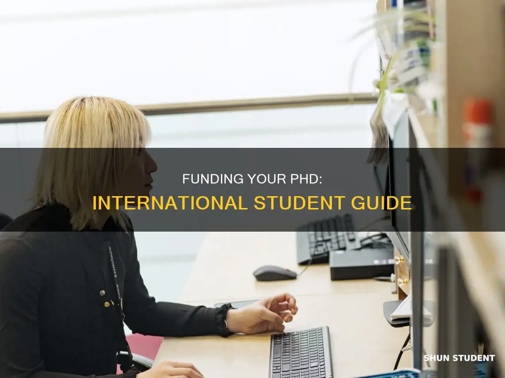 how to pay for a phd as in international student