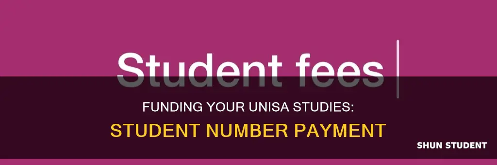 how to pay for a student number at unisa