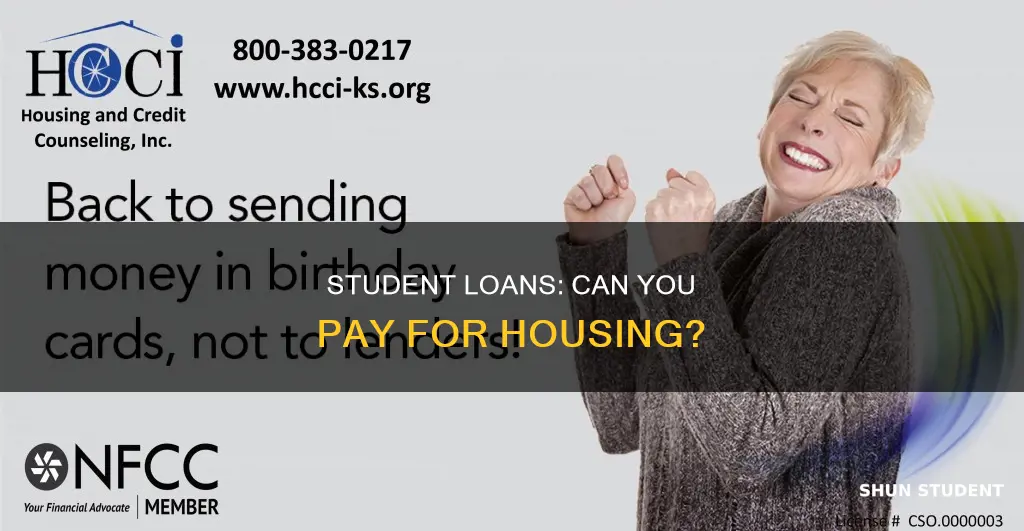 how to pay for housing with student loans