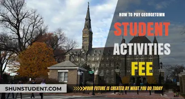 Paying the Student Activities Fee at Georgetown University