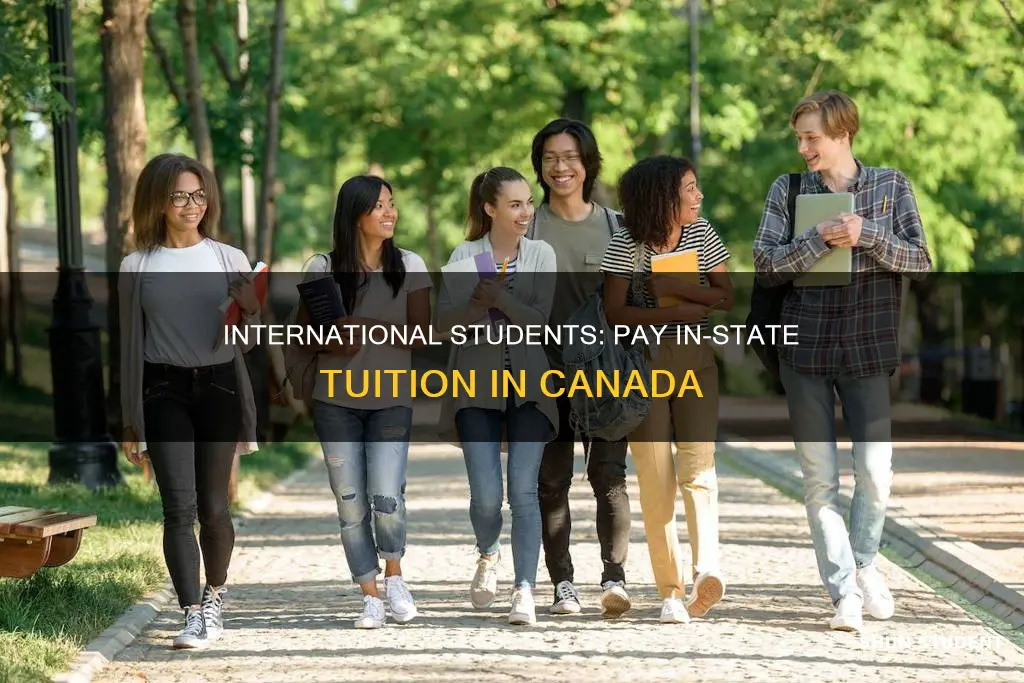 how to pay in state tuition international student canda