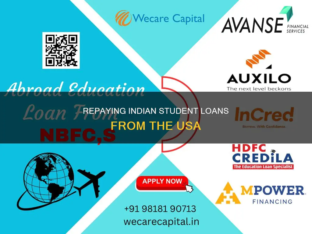 how to pay indian student loan from usa