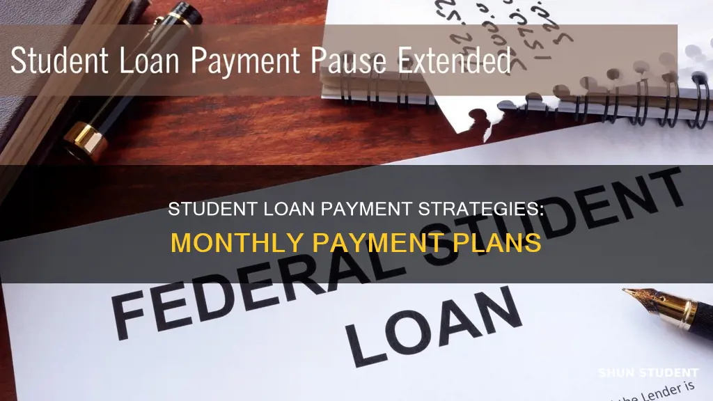 how to pay monthly to student loan