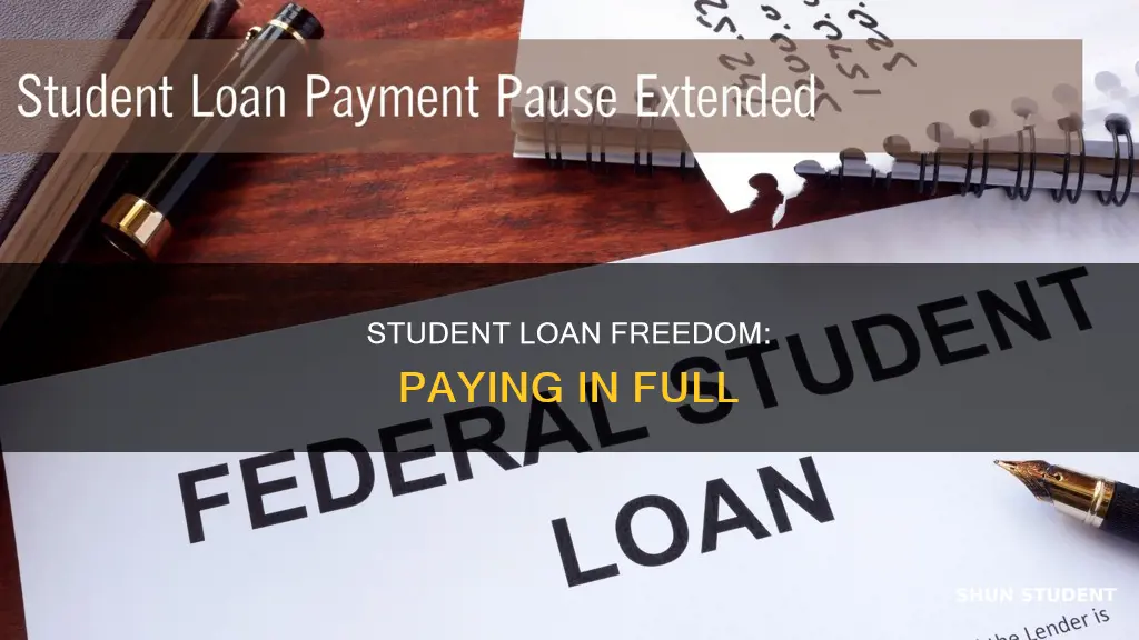how to pay my student loan in full