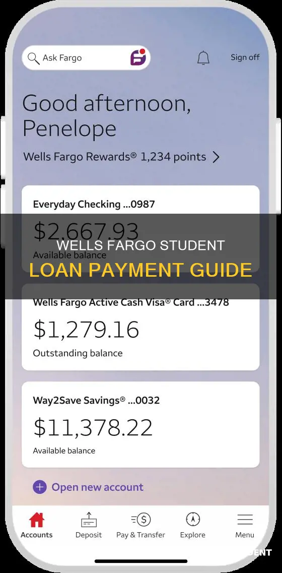 how to pay my wells fargo student loan