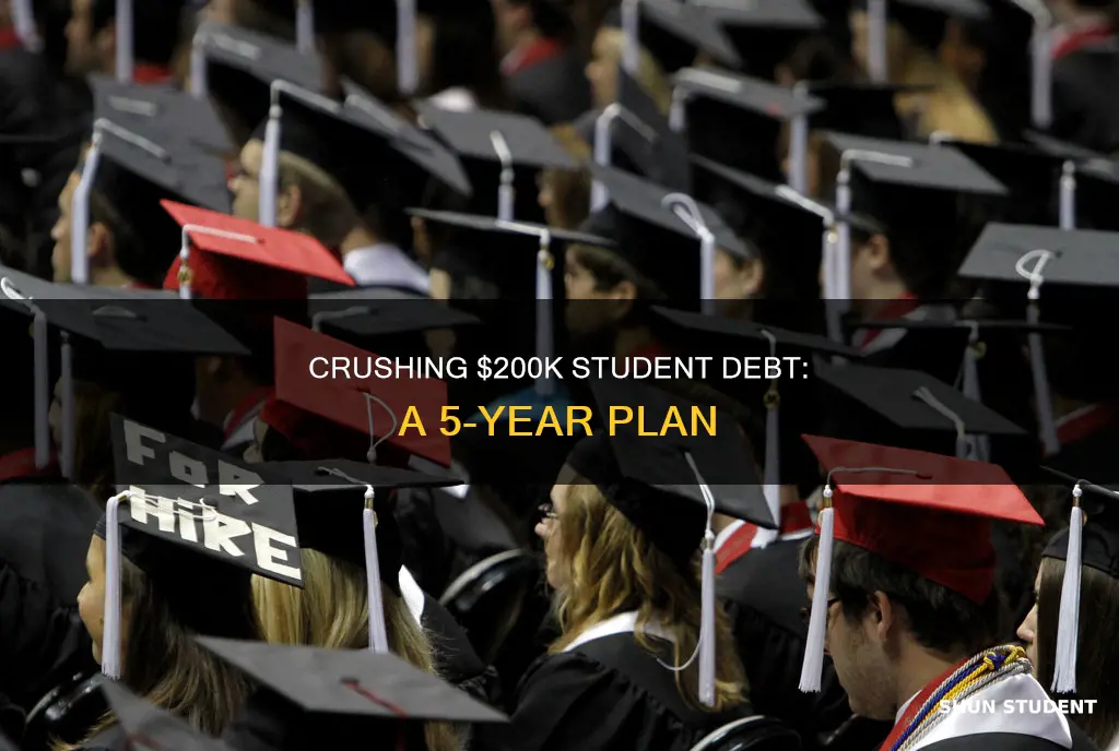 how to pay off 200k student loans in 5 years