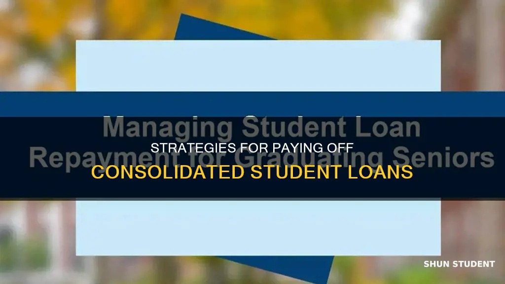 how to pay off consolidated student loans