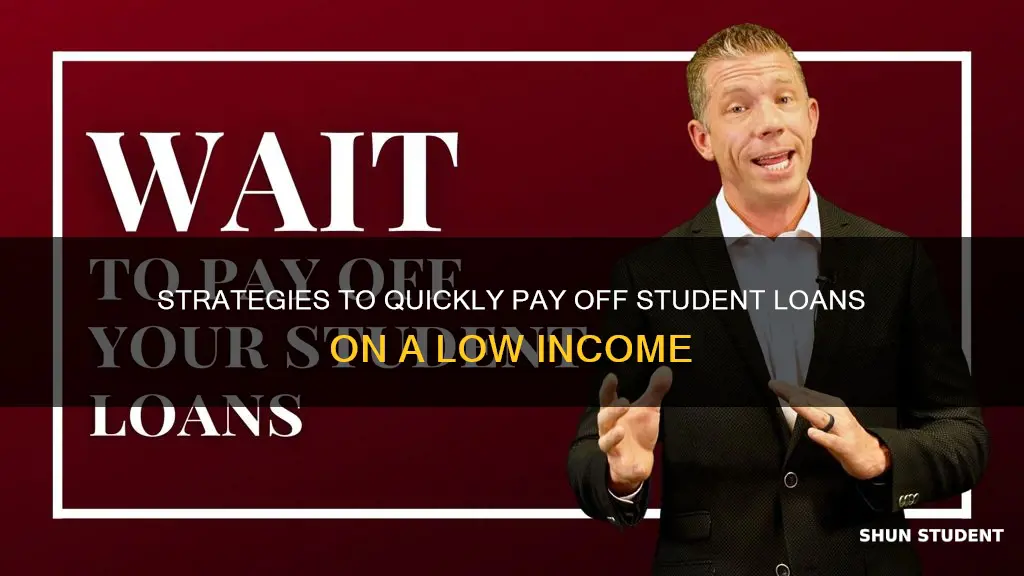how to pay off student loans fast with low income