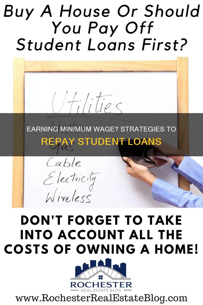 how to pay off student loans on minimum wage