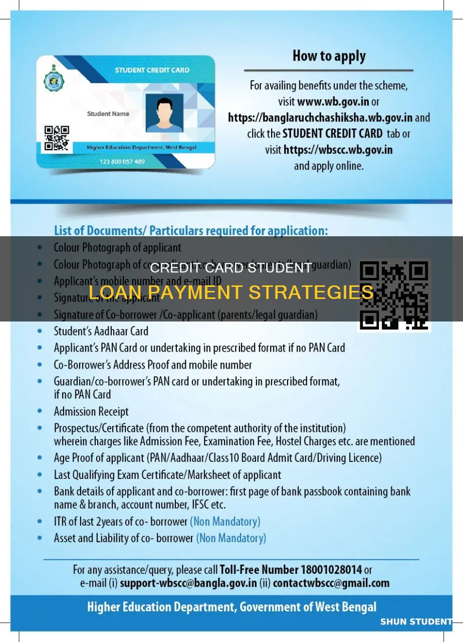 how to pay on student loands from credit card