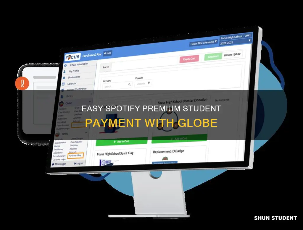 how to pay spotify premium student using globe