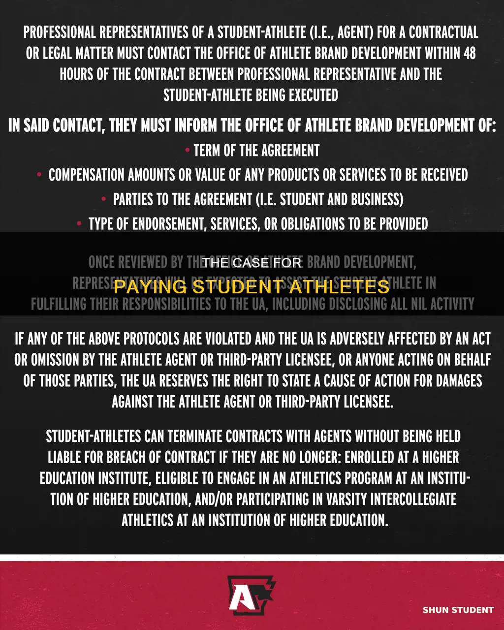 how to pay student athletes