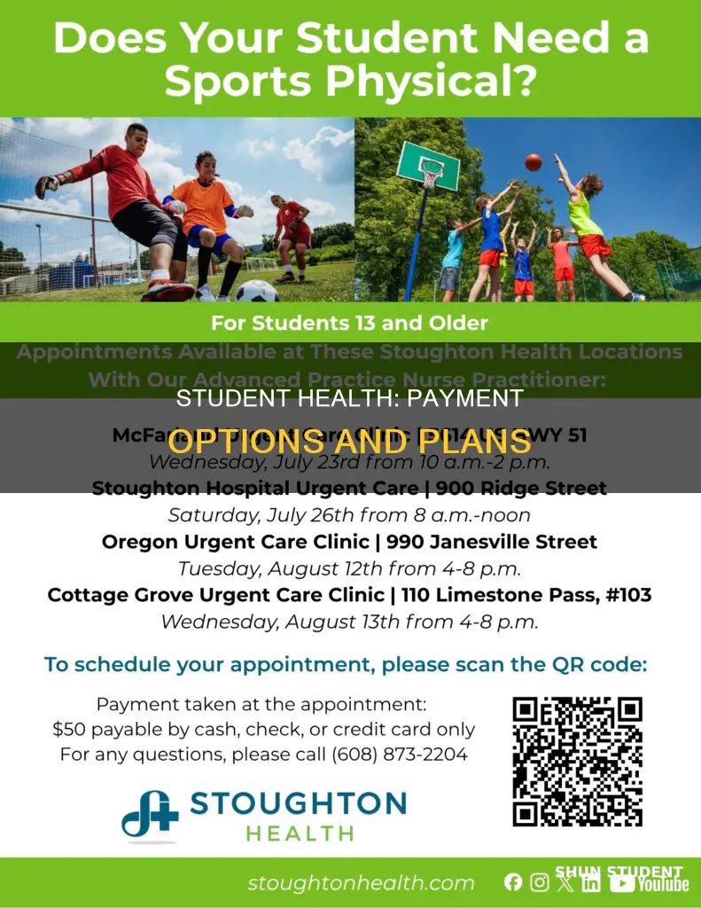 how to pay student health center