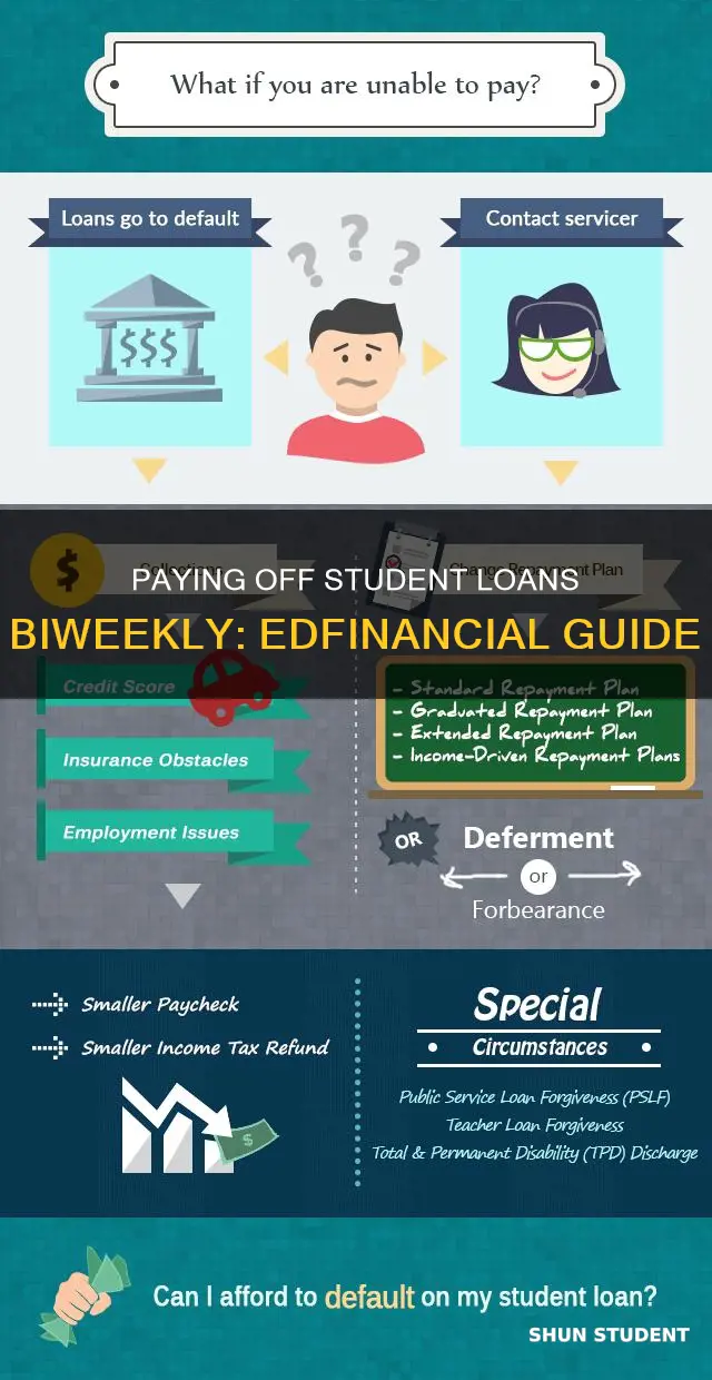 how to pay student loands every two weeks edfinancial