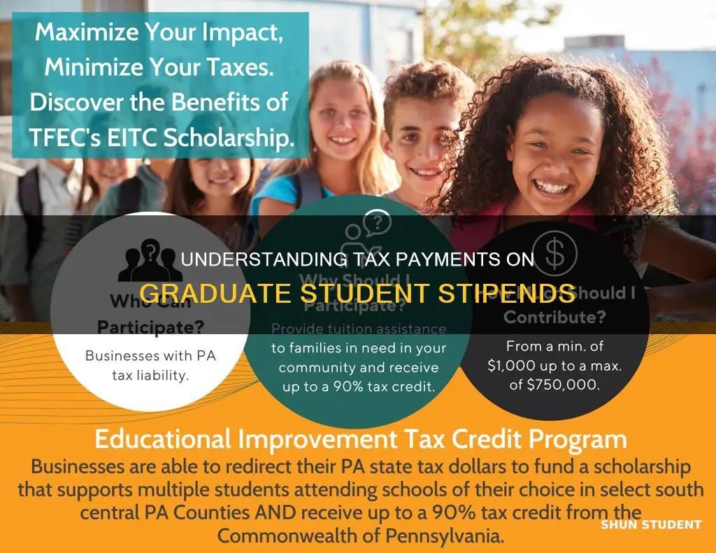 how to pay taxes graduate student stipend