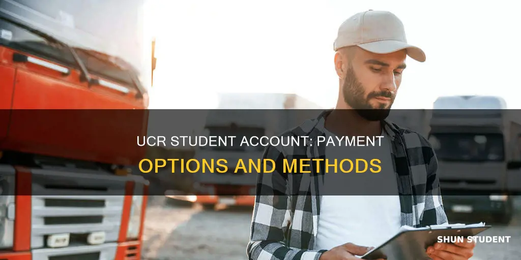 how to pay things on ucr student account