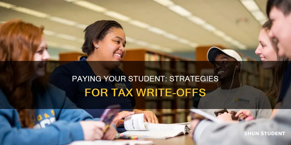 how to pay your college student and write it off