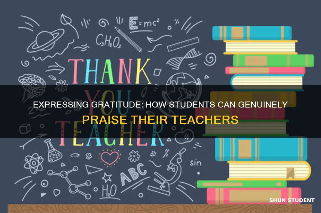how to praise a teacher in words from students