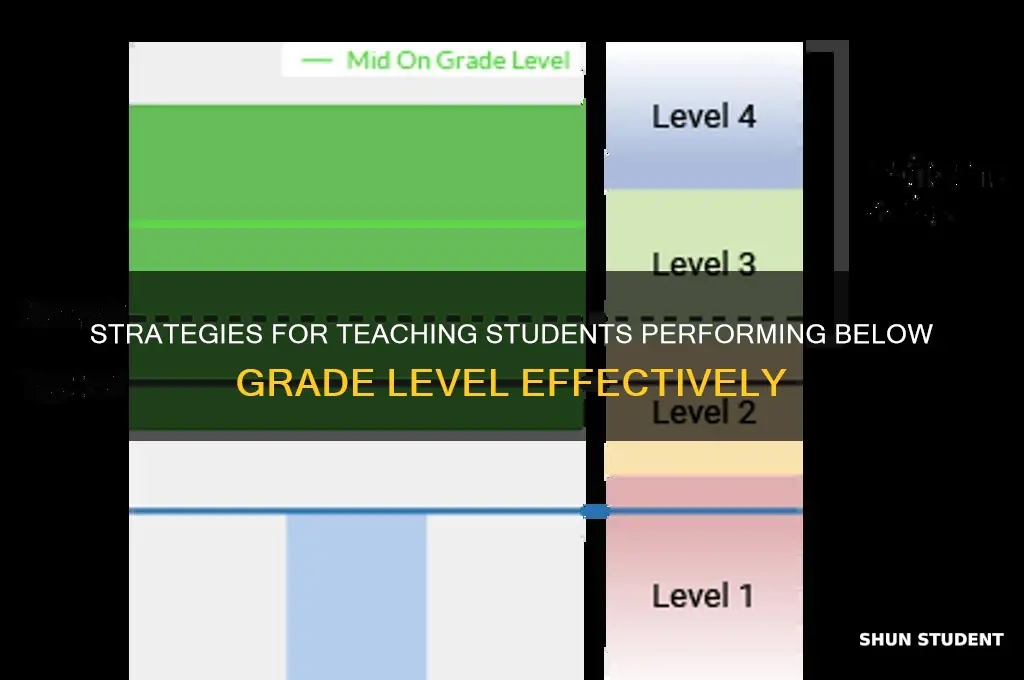 how to prepare to teach students performing below hrade level