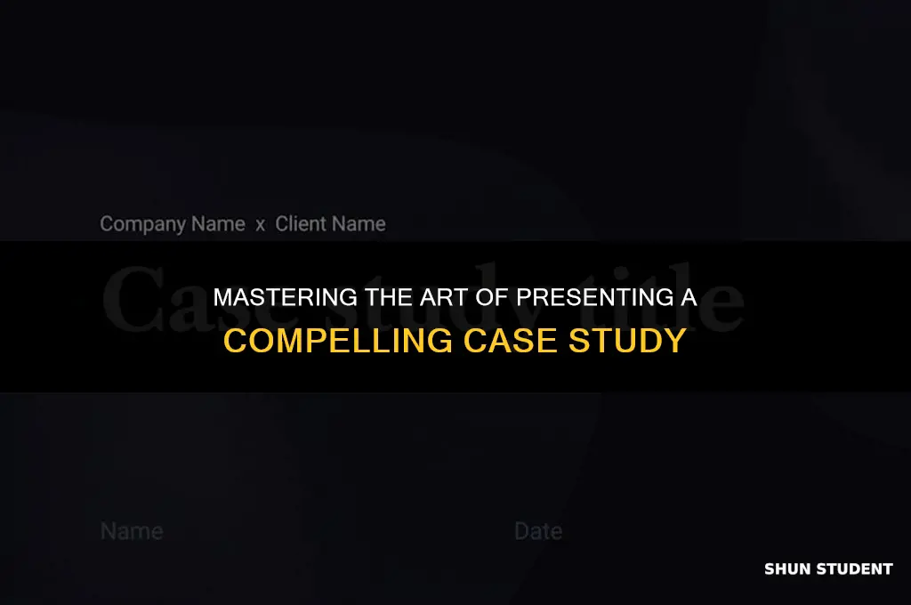 how to present a case study student