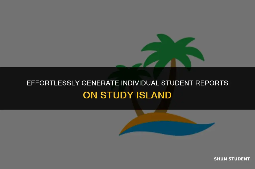 how to print an individual student report from study island