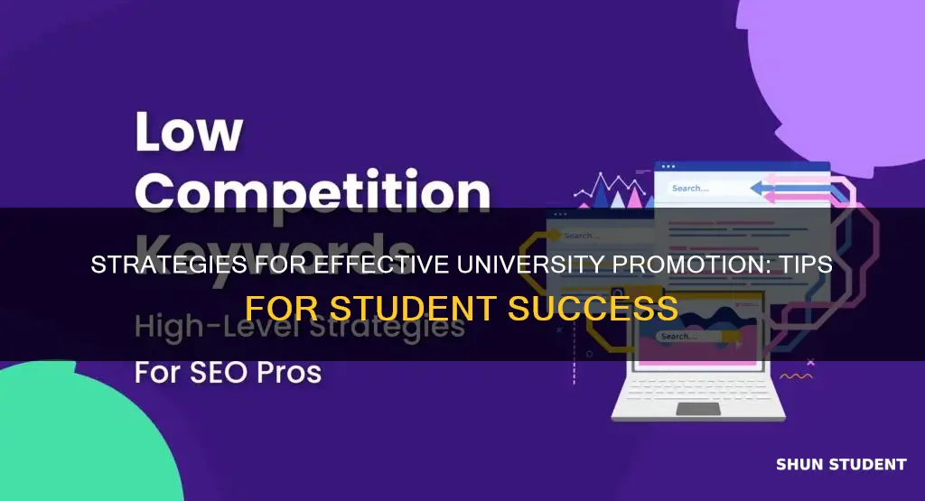 how to promote university as a student