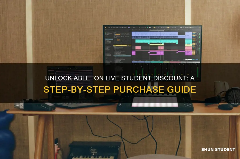 how to purchase ableton live with te student discount