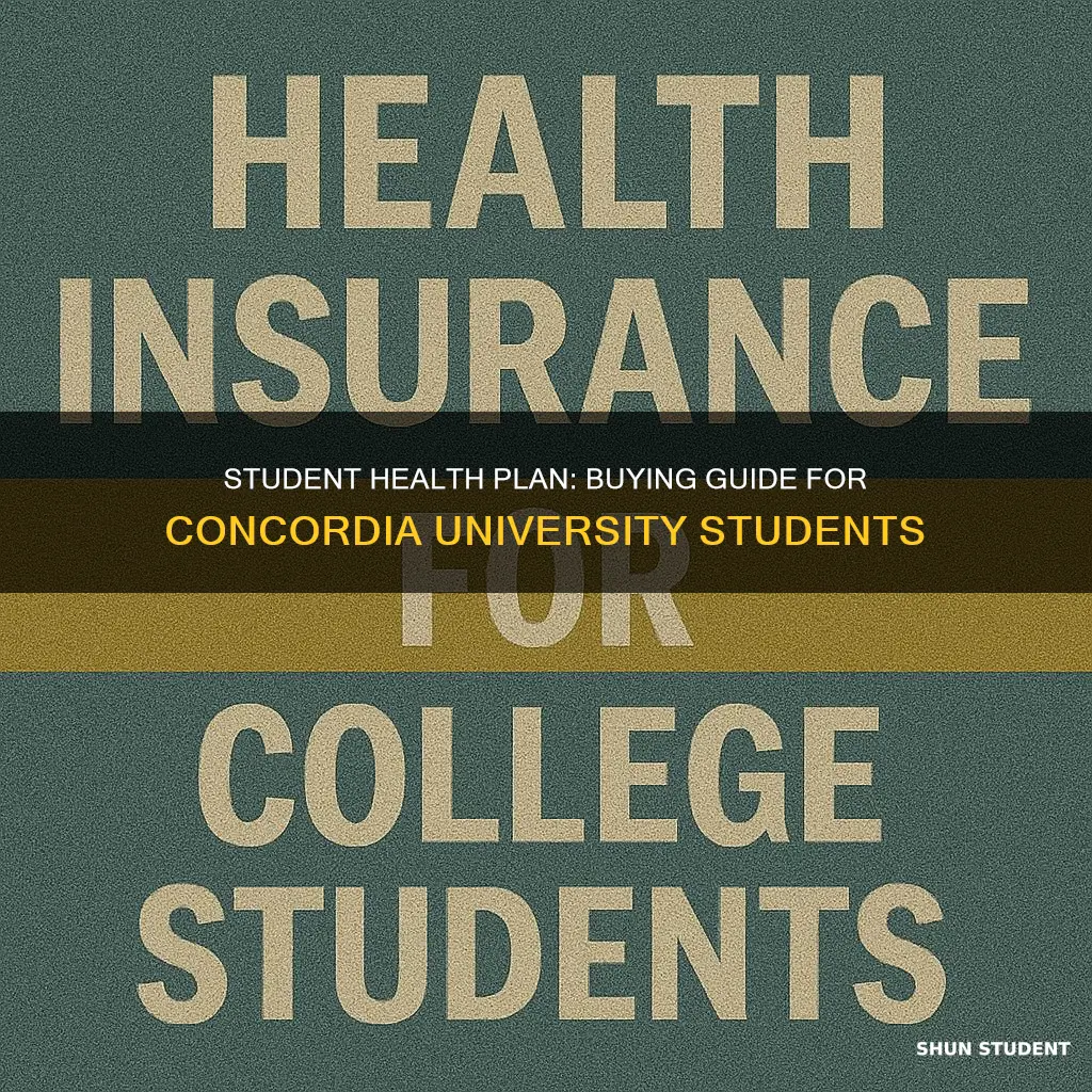 how to purchase student health plan concordia university