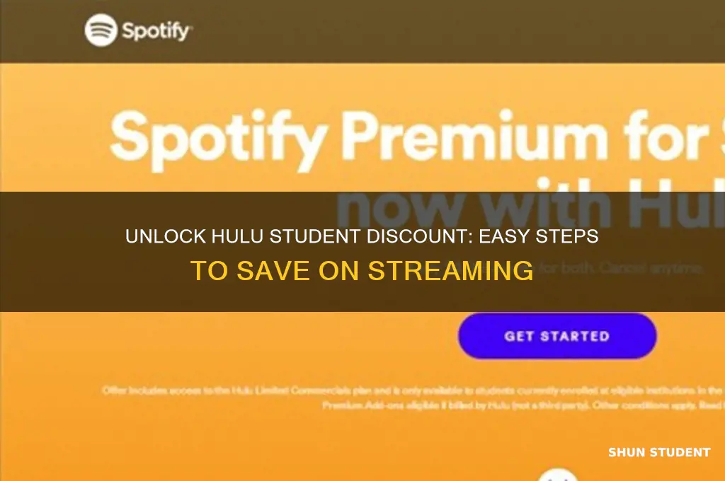 how to put student discount on hulu