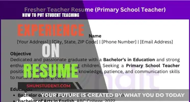 Highlighting Student Teaching Experience on Your Resume: A Comprehensive Guide