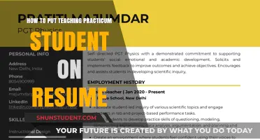 Highlighting Teaching Practicum Experience on Your Resume: Tips and Tricks