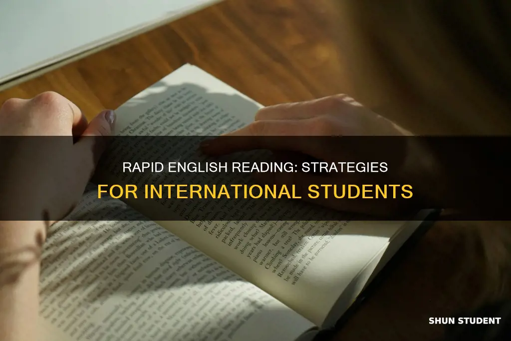 how to read english fast and understand for international students