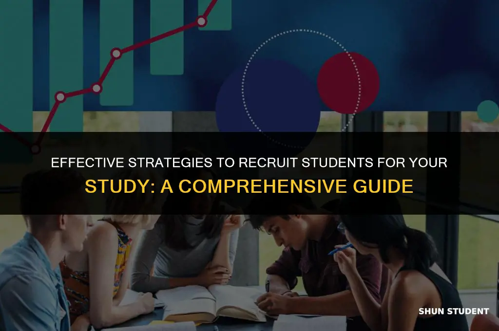 how to recruit students for a study