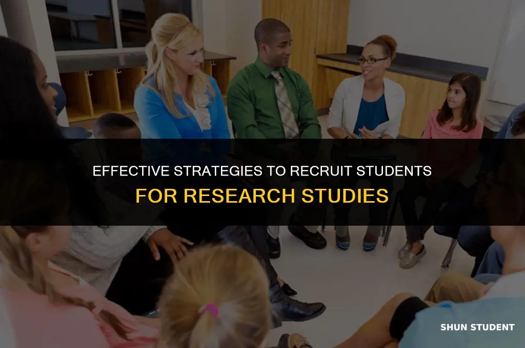 how to recuit students for studies