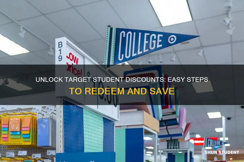 how to redeem student discount target