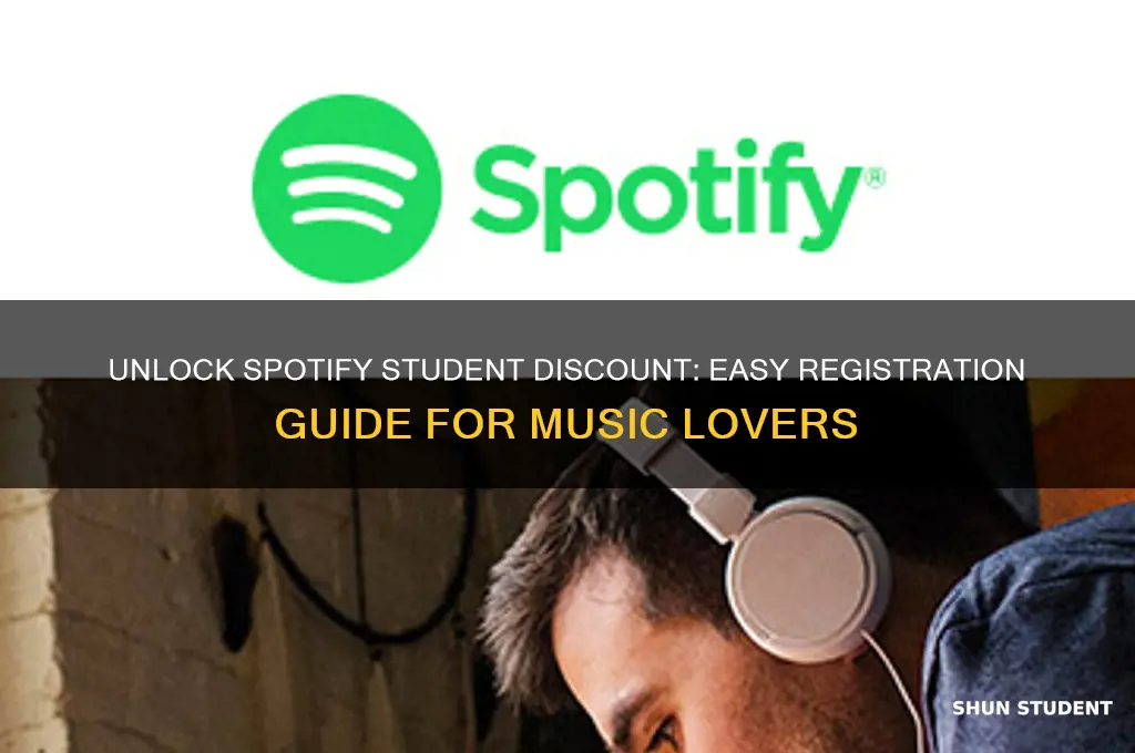 how to register for spotify student discount