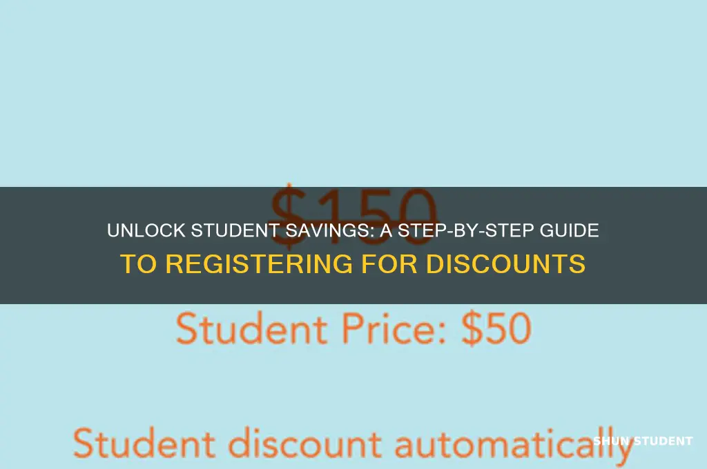 how to register for student discount
