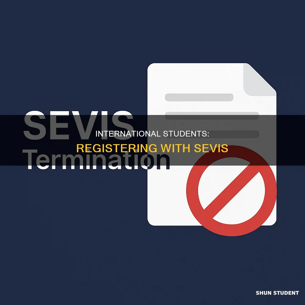 how to register with sevis for international student