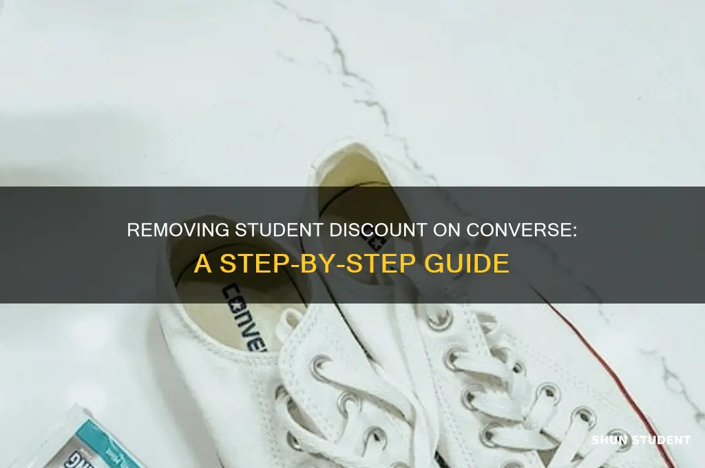 how to remove student discount on converse