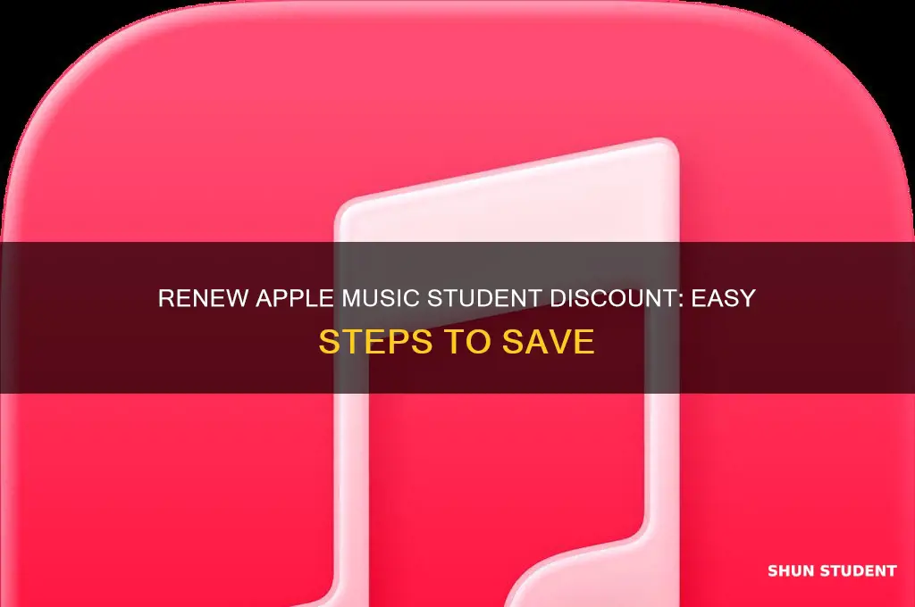 how to renew apple music with student discount