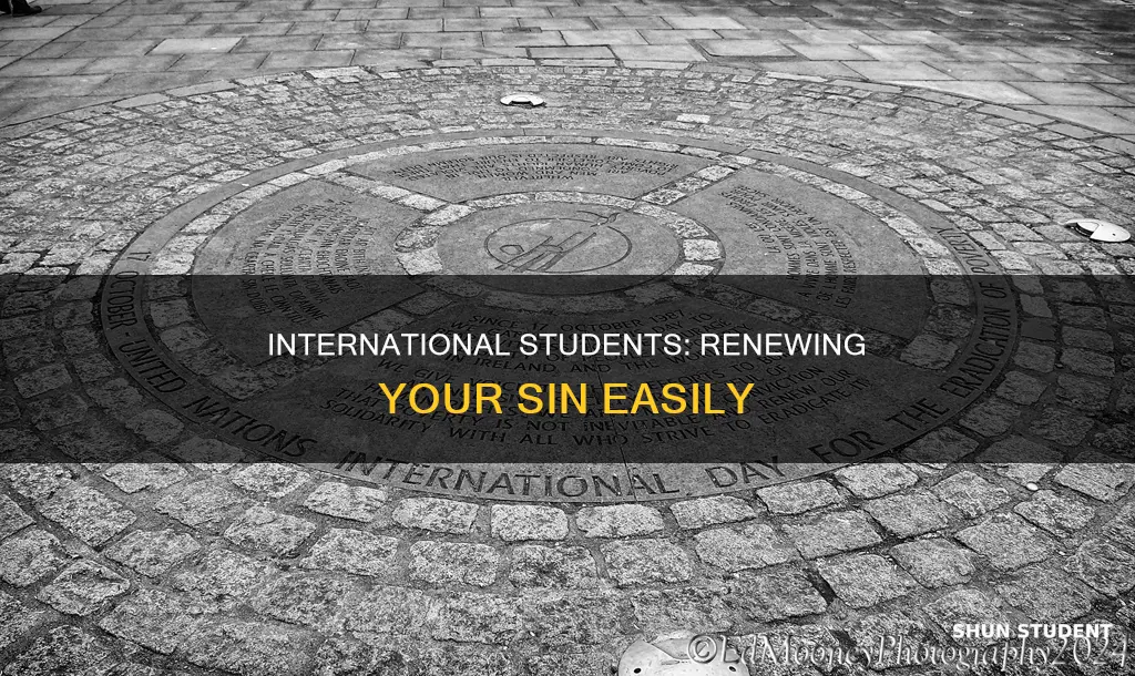 how to renew sin number for international students