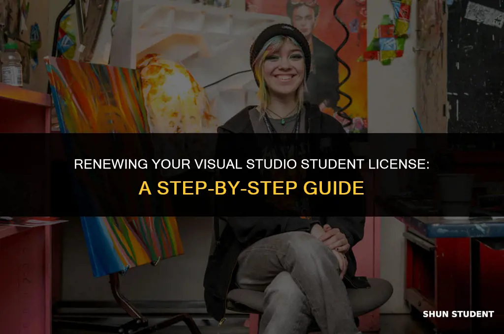 how to renew visual studio student license