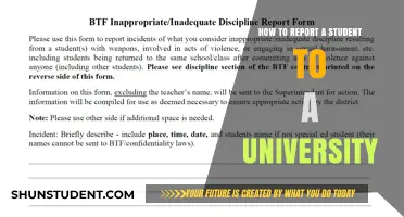 Reporting a Student: University Process and Guidelines